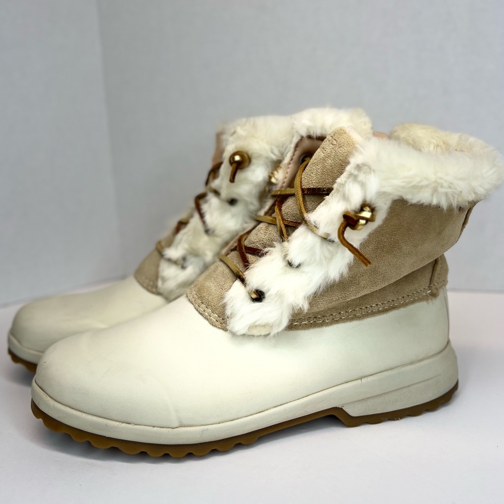 Sperry Womens Maritime Repel Suede Waterproof Side Zip Boots 84000 Sz 9.5M Nice!